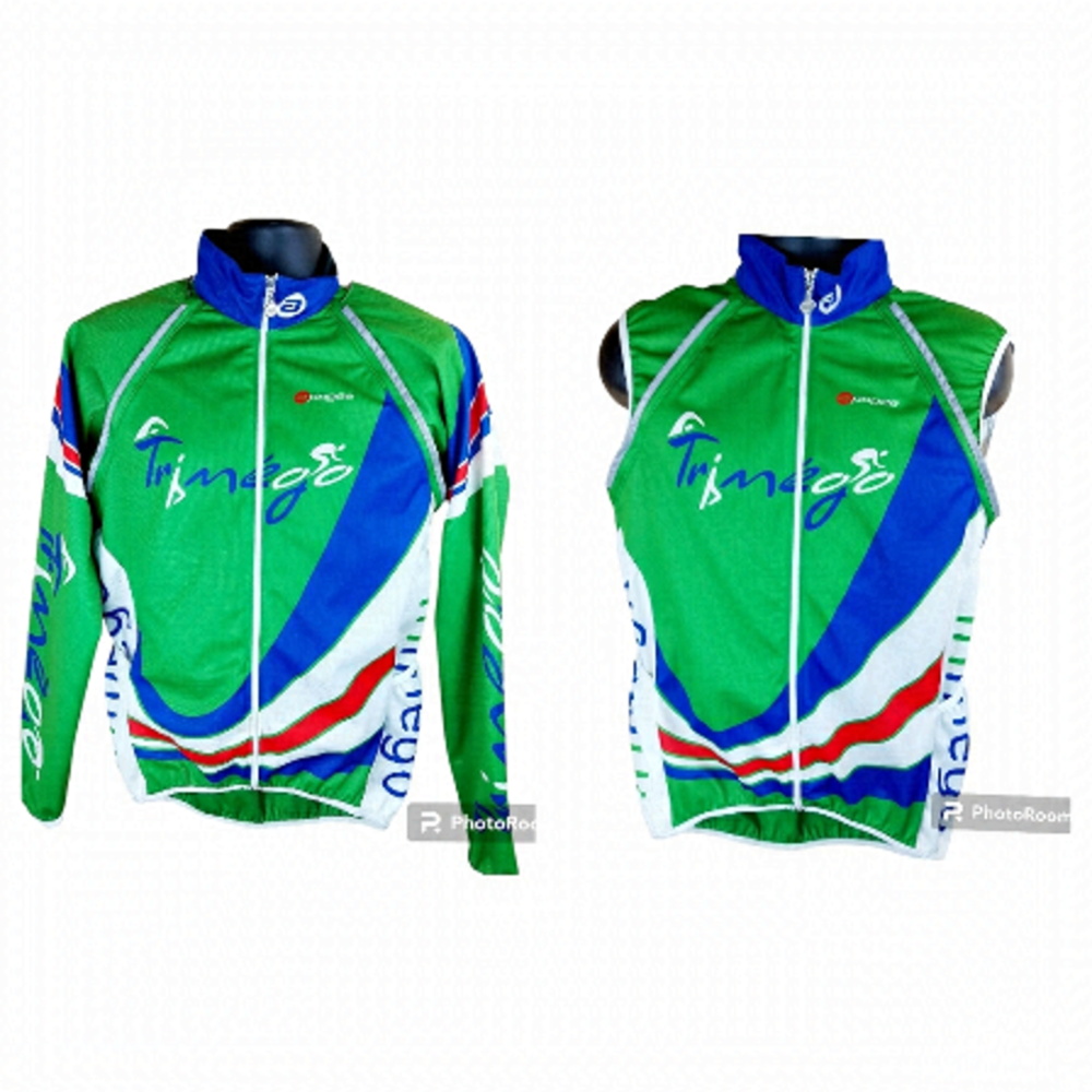 🍄3/50$🍄 APOGEE convertible cycling  windbreaker jacket/vest men's top bike